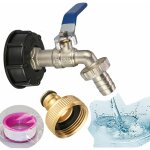 Robinet cuve 1000l s60x6 ibc cuve ibc tuyau, robinet jardin raccord cuve 1000 litres avec , ensemble ...