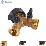 Bluedeer - robinet double machine a laver, r�partiteur raccord robinet tuyau d'arrosage en y 2 voies ...