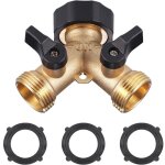 Robinet double machine a laver, r�partiteur raccord robinet tuyau d'arrosage en y 2 voies pour tuyaux ...
