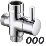 Robinet de douche 3 voies g1 / 2  en laiton avec rondelle en caoutchouc pour syst�me de douche de salle ...