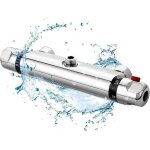 Robinet de douche avec thermostat, mitigeur thermostatique de douche thermostatique avec bouton de s�curit� ...
