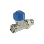 Robinet droit thermostatique 1 / 2' (15 / 21) mle mle avec douille crou rglable - conecterm
