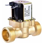 Robinet d'eau 3 / 4 'vanne magntique de solnode electrique en laiton normalement ferm de dc 24v 220ma ...