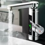 Robinet lectrique avec chauffe - eau instantan 3, 3 kw, rotatif  360 , avec chauffe - eau instantan, ...