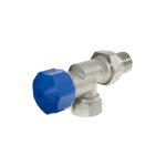 Robinet querre inverse thermostatisable mf 3 / 4  (20 / 27) avec douille crou ezowell (bleu) - conecterm ...