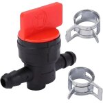 Robinet d'essence universel en plastique de 8 mm 1 / 4  avec tuyau de 6 mm pour moto, quad, scooter, ...