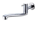 Robinet d'�vier � eau froide � fixation murale, robinet en laiton � poign�e unique pour �vier de cuisine ...