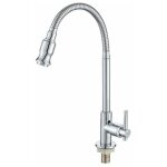 Robinet d'�vier de salle de bains, bar de cuisine rotatif � 360 degr�s, eau froide simple, col doux, ...
