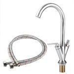 Robinet de filtre � eau de cuisine, nickel� bross� robinet d'�vier de cuisine robinet d'eau chaude froide(eu ...