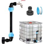 Robinet ibc col de cygne de cuve, robinet cuve 1000l, kit de raccordement ibc, sortie robinet 3 / 4 pouce ...