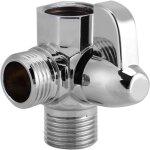 Robinet inverseur de douche multifonctionnel � 3 voies, adaptateur s�parateur d'eau g1 / 2 po, accessoires ...