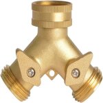 Lafomukea - robinet en laiton avec inverseur en y, adaptateur de tuyau d'arrosage bidirectionnel avec ... Lafomukea - robinet en laiton avec inverseur en y, adaptateur de tuyau d'arrosage bidirectionnel avec ...