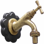 Robinet en laiton mod. 303 avec marguerite en fonte pour fontaine murale de jardin  la maison choisir ...