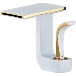 Sjqka - robinet de lavabo cascade, robinet d'eau chaude et froide, mitigeur de lavabo, robinet de lavabo ...