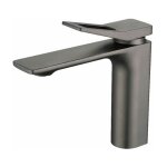 Ikodm - robinet de lavabo ccykxa - inox 304 bross� - anticalcaire - chaud et froid - grey