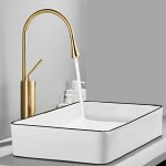 Robinet de lavabo chaud et froid gold drop, mitigeur d'�vier, robinet de lavabo � corps haut de couleur ...
