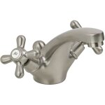 Gattoni rubinetteria - robinet de lavabo  double levier de couleur acier antique gattoni calypso 5911 ...