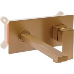 Gojoy - robinet de lavabo robinet encastr� 2 trous robinet mural lavabo, mitigeur bidet � levier unique ...