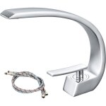 Robinet de lavabo, robinet mitigeur de lavabo � trou unique, robinet de salle de bain moderne en laiton ...