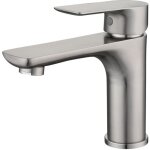 Robinet de lavabo monotrou en acier inoxydable 304 robinet mélangeur de lavabo de salle de bain brossé ... Robinet de lavabo monotrou en acier inoxydable 304 robinet mélangeur de lavabo de salle de bain brossé ...