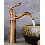 Treetalk - robinet lavabo rtro, pivotant robinet salle de bain, mitigeur lavabo en laiton, mitigeur ...