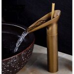 Robinet de lavabo, robinetterie mitigeur cascade pour salle de bains, chaude et froide r�glable de mitigeur ...