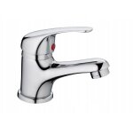 Robinet de lavabo de salle de bain, chrom�, sur pied, daisy