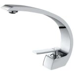 Robinet de lavabo de salle de bain design cascade robinet m�langeur en laiton chrom� robinet de toilette ...