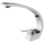Robinet de lavabo de salle de bain design cascade robinet m�langeur en laiton chrom� robinet de toilette ...