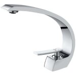 Robinet de lavabo de salle de bain design cascade robinet m�langeur en laiton chrom� robinet de toilette ...