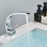 Robinet de lavabo robinet de salle de bain �vier mitigeur de salle de bain courb�