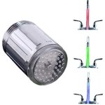 Robinet led multicolore, bec de robinet lumineux led, robinet led thermosensible 3 couleurs pour restaurants, ...