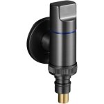 Robinet de machine � laver en laiton avec arr�t d'eau � ouverture rapide - gris