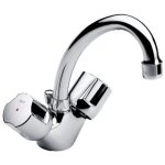 Robinet m�langeur d'�vier roca niagara disc bec mobile bi - commande chrom� - a5a3670c00