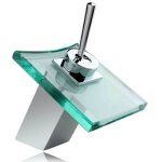 Pro et discount - robinet mitigeur led bec cascade au design luxueux pour vasque