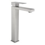Vente - unique - robinet mitigeur mécanique carré en inox - coloris nickel brossé - h31 cm - canilas Vente - unique - robinet mitigeur mécanique carré en inox - coloris nickel brossé - h31 cm - canilas