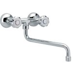 Robinet mural - mlangeur 2 trous - nosem