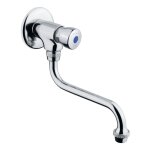 Idral - robinet mural temporis pour lavabo / vier srie classic avec commande par bouton - poussoir ...