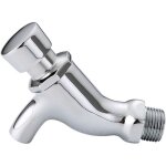 Robinet mural � un trou � fermeture automatique - �conomiseur d'eau froide en cuivre - pour toilettes ...