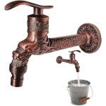 Robinet mural vintage antique : robinet vintage, robinet mural vintage, robinet en bronze rouge antique ...