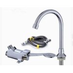 Robinet de pied pour laboratoire m�dical / �vier de salle de bain, ensemble de robinets de lavage des ...