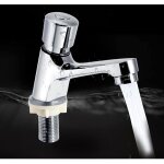 Robinet poussoir temporis�, g1 / 2 robinet poussoir eau froide robinets de lavabo pour salle de bain ...