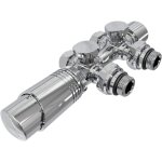 Robinet de radiateur, robinetterie d'angle, robinet thermostatique pour radiateur, kit multibloc pour ...