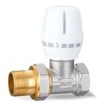 Robinet de radiateur thermostatique droit 3 / 4?vanne de r�gulation de temp�rature manuelle droite dissipateur ...