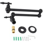 Robinet de remplissage de marmite, robinet de cuisine mural en cuivre pliant extensible simple robinet ...