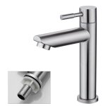 Robinet salle bain eau froide uniquement robinet lavabo surface chromé en cuivre durable robinetterie ... Robinet salle bain eau froide uniquement robinet lavabo surface chromé en cuivre durable robinetterie ...