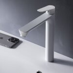 Am. pm haut mitigeur vasque à poser mitiguer haut lavabo robinet salle bain blanc robinet de lavabo pour ... Am. pm haut mitigeur vasque à poser mitiguer haut lavabo robinet salle bain blanc robinet de lavabo pour ...