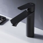 Am. pm - mitiguer lavabo robinet salle bain noir robinet de lavabo pour salle de bain mlangeur lavabo ...