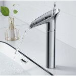 Robinet salle bain, robinet salle de bain mitigeur lavabo chrome r�tro � levier unique mitigeur salle ...