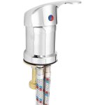 Robinet de salle de bains mitigeur monobloc tuyau de douche 1, 2m installation facile sur lit de shampooing ...